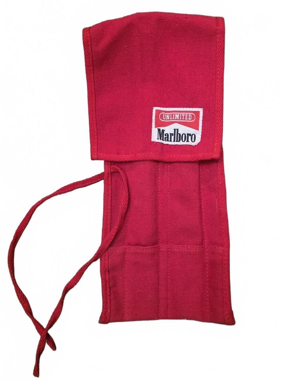 Vintage Marlboro Unlimited Grilling Set w/ Knife, Fork & Roll Pouch, 1990s Retro